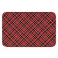 Red Stewart Tartan Pattern Print Indoor Door Mat