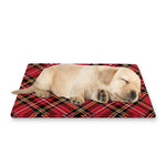Red Stewart Tartan Pattern Print Pet Cooling Mat Cover