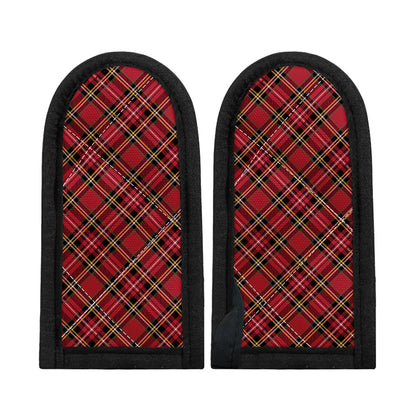 Red Stewart Tartan Pattern Print Skillet Handle Cover