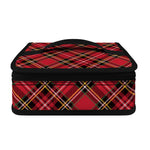 Red Stewart Tartan Pattern Print Small Lunch Bag