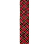 Red Stewart Tartan Pattern Print Table Runner