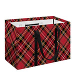 Red Stewart Tartan Pattern Print Utility Tote Bag