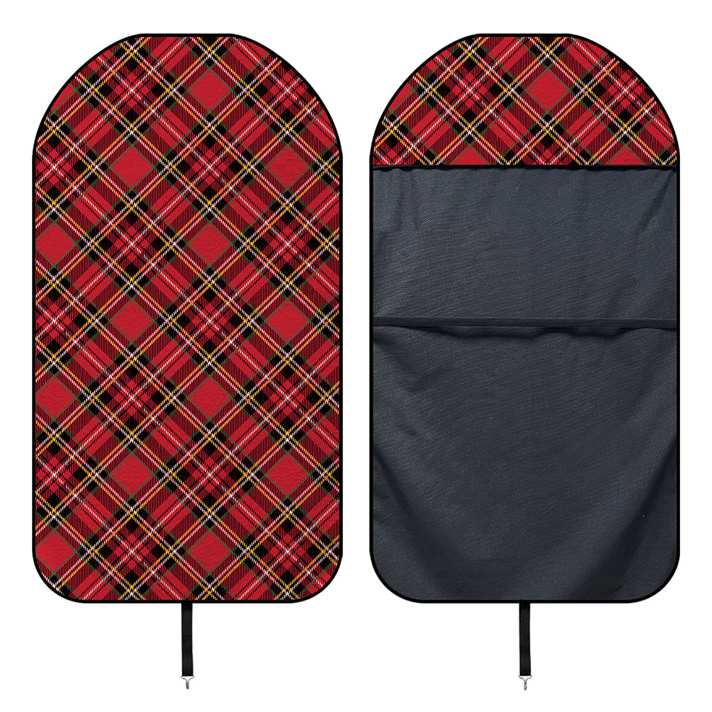 Red Stewart Tartan Pattern Print Waterproof Car Seat Cover