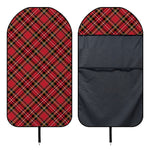 Red Stewart Tartan Pattern Print Waterproof Car Seat Cover