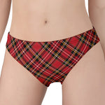 Red Stewart Tartan Pattern Print Women's Panties