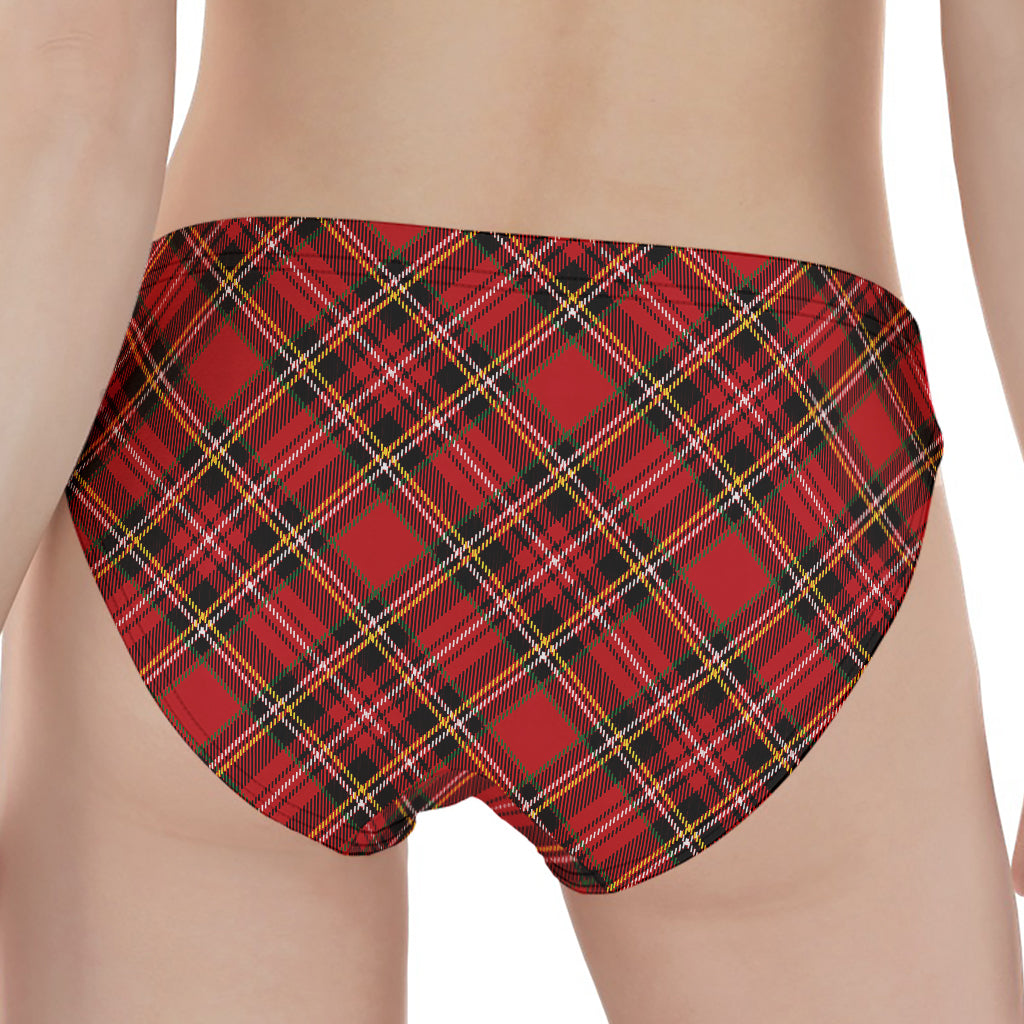 Red Stewart Tartan Pattern Print Women's Panties