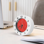 Red Strawberry Pattern Print Alarm Clock