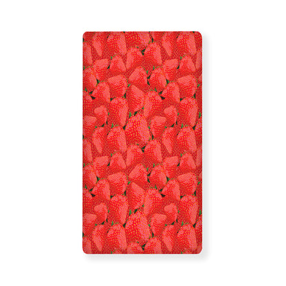 Red Strawberry Pattern Print Baby Crib Sheet
