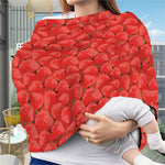 Red Strawberry Pattern Print Baby Seat Cover