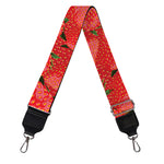 Red Strawberry Pattern Print Bag Strap