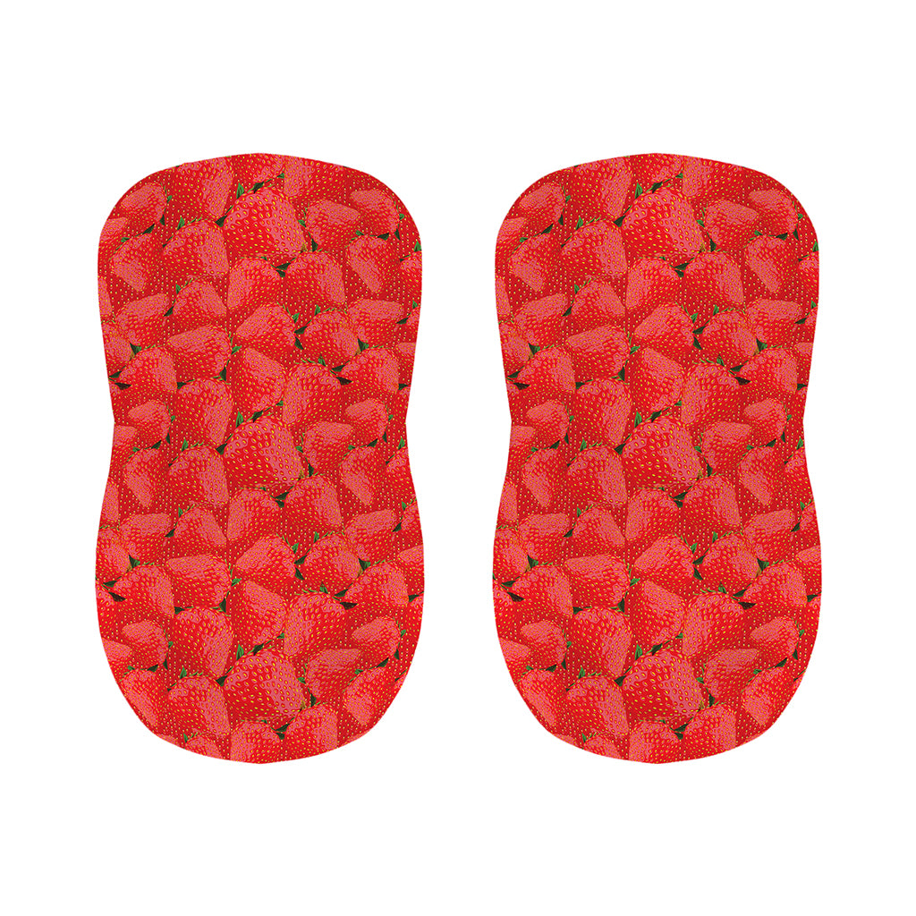 Red Strawberry Pattern Print Bar Stool Covers