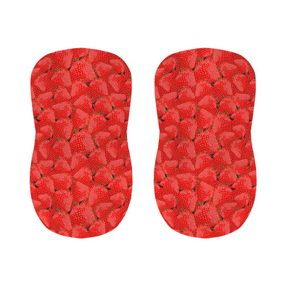 Red Strawberry Pattern Print Bar Stool Covers