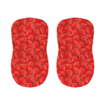 Red Strawberry Pattern Print Bar Stool Covers