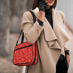 Red Strawberry Pattern Print Double Strap Bible Bag
