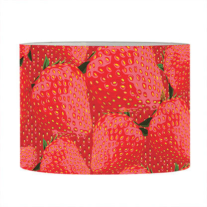 Red Strawberry Pattern Print Drum Lamp Shade