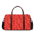 Red Strawberry Pattern Print Duffel Bag