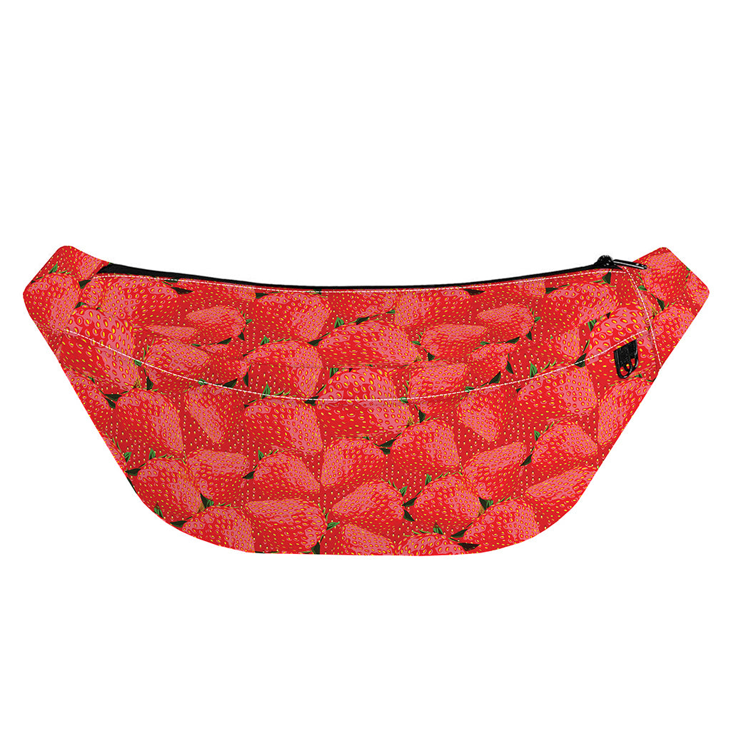 Red Strawberry Pattern Print Fanny Pack