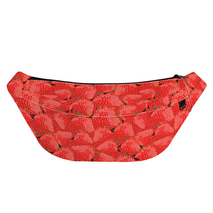 Red Strawberry Pattern Print Fanny Pack
