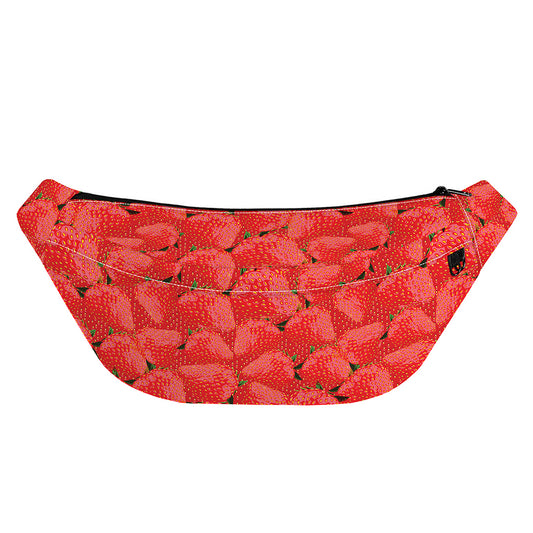 Red Strawberry Pattern Print Fanny Pack