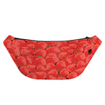 Red Strawberry Pattern Print Fanny Pack