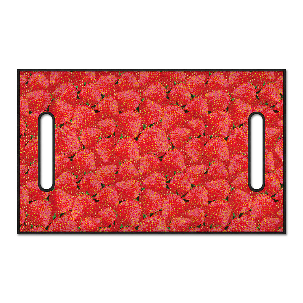 Red Strawberry Pattern Print Golf Cart Seat Cover