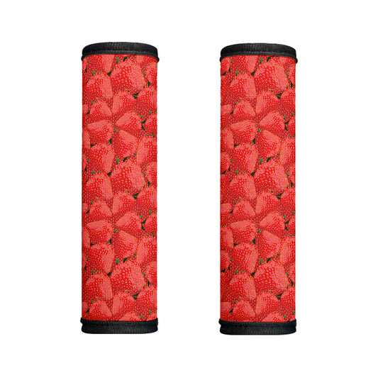 Red Strawberry Pattern Print Handle Covers