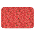 Red Strawberry Pattern Print Indoor Door Mat