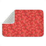 Red Strawberry Pattern Print Indoor Door Mat