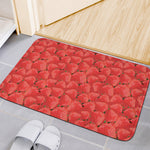 Red Strawberry Pattern Print Indoor Door Mat
