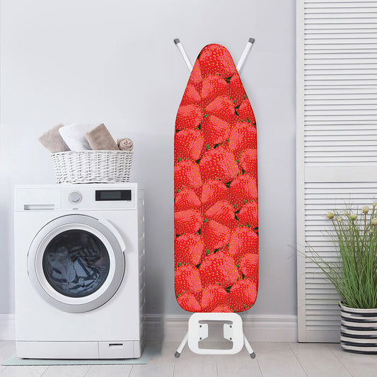 Red Strawberry Pattern Print Ironing Board Cover