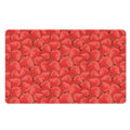 Red Strawberry Pattern Print Polyester Doormat