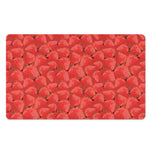 Red Strawberry Pattern Print Polyester Doormat