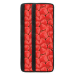 Red Strawberry Pattern Print Refrigerator Handle Covers
