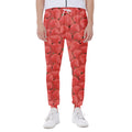 Red Strawberry Pattern Print Joggers