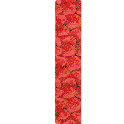Red Strawberry Pattern Print Table Runner