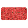 Red Strawberry Pattern Print Towel