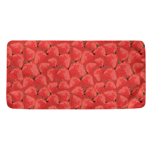 Red Strawberry Pattern Print Towel