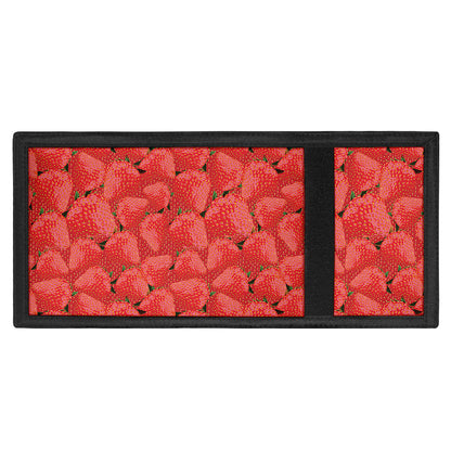 Red Strawberry Pattern Print Trifold Wallet