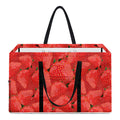 Red Strawberry Pattern Print Utility Tote Bag