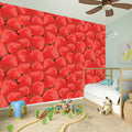 Red Strawberry Pattern Print Wall Sticker