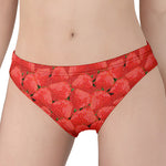 Red Strawberry Pattern Print Women's Panties