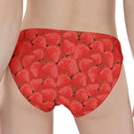 Red Strawberry Pattern Print Women's Panties