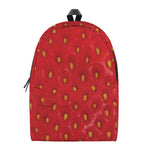 Red Strawberry Print Backpack
