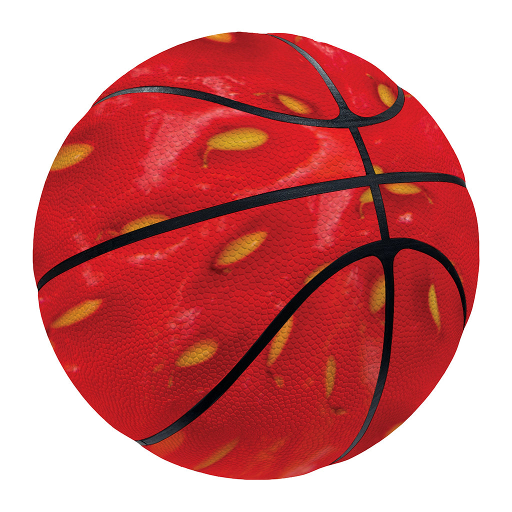 Red Strawberry Print Basketball