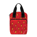 Red Strawberry Print Bible Tote Bag
