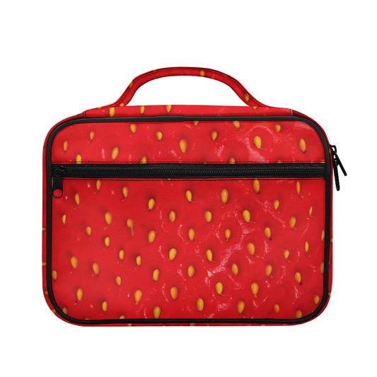 Red Strawberry Print Briefcase Bible Bag