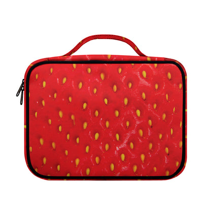 Red Strawberry Print Briefcase Bible Bag