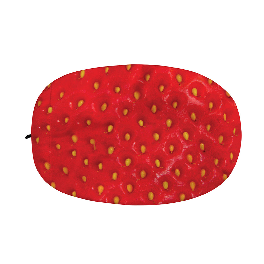 Red Strawberry Print Car Side Mirror Covers