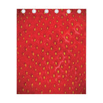 Red Strawberry Print Curtain