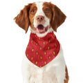 Red Strawberry Print Dog Bandana